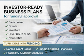write grant and bank loan business plans that get approved