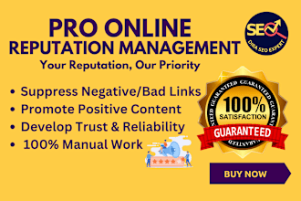 do pro online reputation management, reverse SEO to push down negative listing