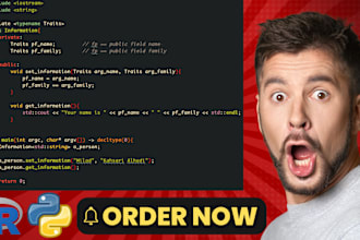 do python, java, cpp, and r programming language projects