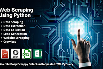 do web scraping, data scraping, web scraper python