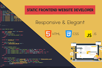 design and develop a custom static website for you