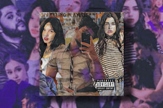design your album cover art, music cover art, phonk cover
