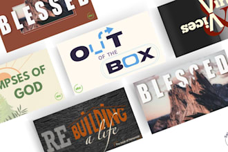 design a church sermon or series graphic