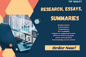 write research projects, reports, and summaries