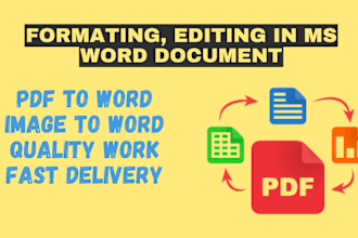 convert PDF to word, excel, and google docs, professional PDF conversion