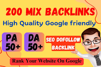create 100 anchor text and profile mix SEO backlinks, link building rank google