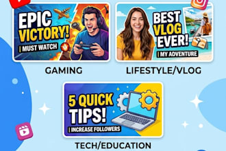 design an attractive thumbnail for your social media