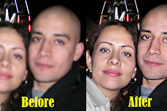 upscale denoise enhance sharpen blurred fix photo