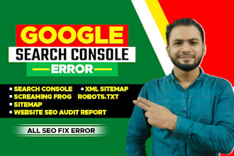 do fixed google errors, page indexing issues, canonical issues,broken images etc