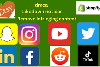 send dmca takedown notices to remove illegall leaked content