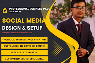 setup your professional facebook business page and other social media accounts