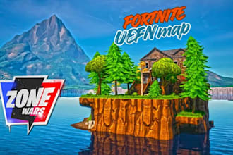 create fortnite uefn map deathrun, zone wars or tycoon custom uefn creative map