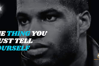 design an attractive motivational youtube video thumbnail