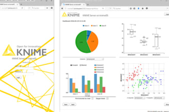 use knime, rapidminer, orange and rapid miner to create and manage your workflow
