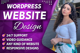 create responsive wordpress website or blog design on godaddy bluehost hostgator