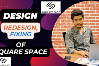 build, redesign or fix squarespace website