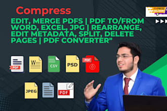 compress, edit, merge, convert, split, rearrange, and manage PDF files