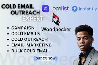 setup lemlist instantly ai woodpecker accounts for cold email outreach