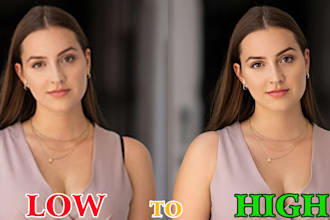 improve low res photos to stunning high definition quality