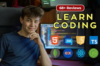 instruct you in html, css, javascript, ts, react, node js as a javascript tutor