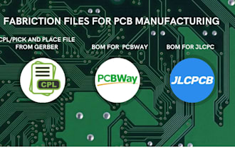 make pick and place from gerber or bom for jlcpcb and pcbway