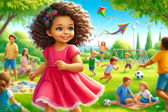 create captivating children illustrations for your storybook, amazon KDP, game