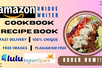 write recipe cookbooks for kindle amazon, recipe blogs, high protein, kdp ebook