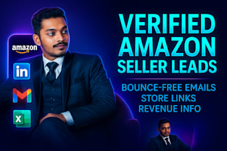 collect valid amazon seller leads, email list, and b2b leads for you