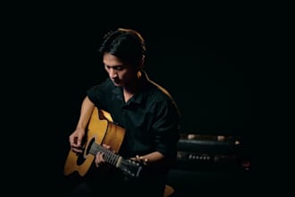 create an acoustic guitar for your song or cover