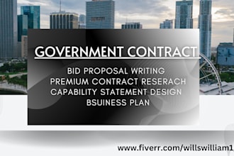 win government contract, bid proposal rfp rfq government contract writing