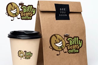 design coffee beans to BBQ smoker your delicious logo