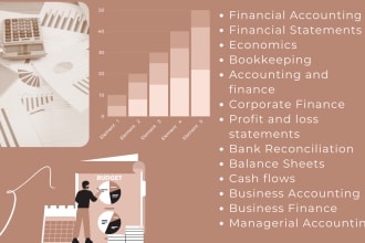 do accounting assignments, reports, finance, quickbooks bookkeeping, economics