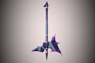 create and render a 3d prop with your concept or reference images