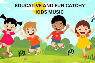 write sing produce children song  jingle lullaby nursery rhyme, original melody