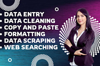 do excel data entry, data cleaning, copy paste, data formatting with best trick