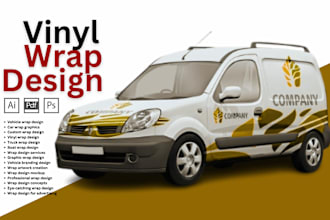 design customized vinyl van wrap vehicle car wrap print graphics