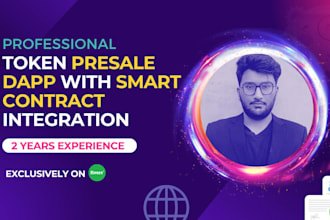 create token presale website with smart contract integration