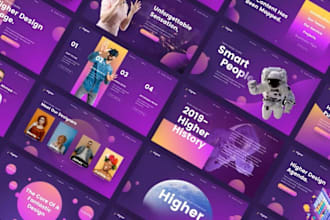 design modern powerpoint presentation, pitch deck for your business