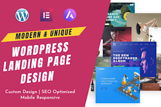 design responsive stunning wordpress landing page