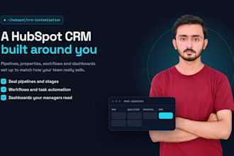 customise hubspot crm, workflows, deal pipelines, dashboards