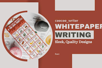 write unique white papers, design and format whitepaper on any focus