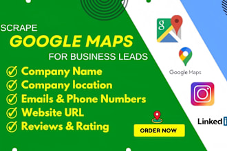 scrape google maps for business leads and lead generation for you