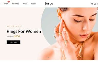design wix jewelry website, squarespace shopify jewelry website, fashion store