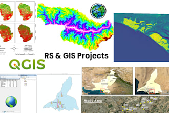 do geometric analysis and mapping using arcmap, qgis and google earth