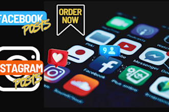 create eye catching fb and insta posts designs