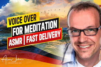 record a soothing male voice for meditation, relaxation and falling asleep