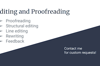 professionally edit your novels and short stories