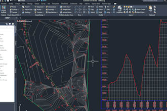 design roads and bridge, highway by autocad, measurement and estimate