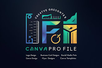 design logo,flyers,business card,templates and social media post in canva