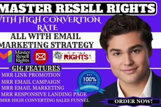 use email marketing to promote master resell rights courses for passive income